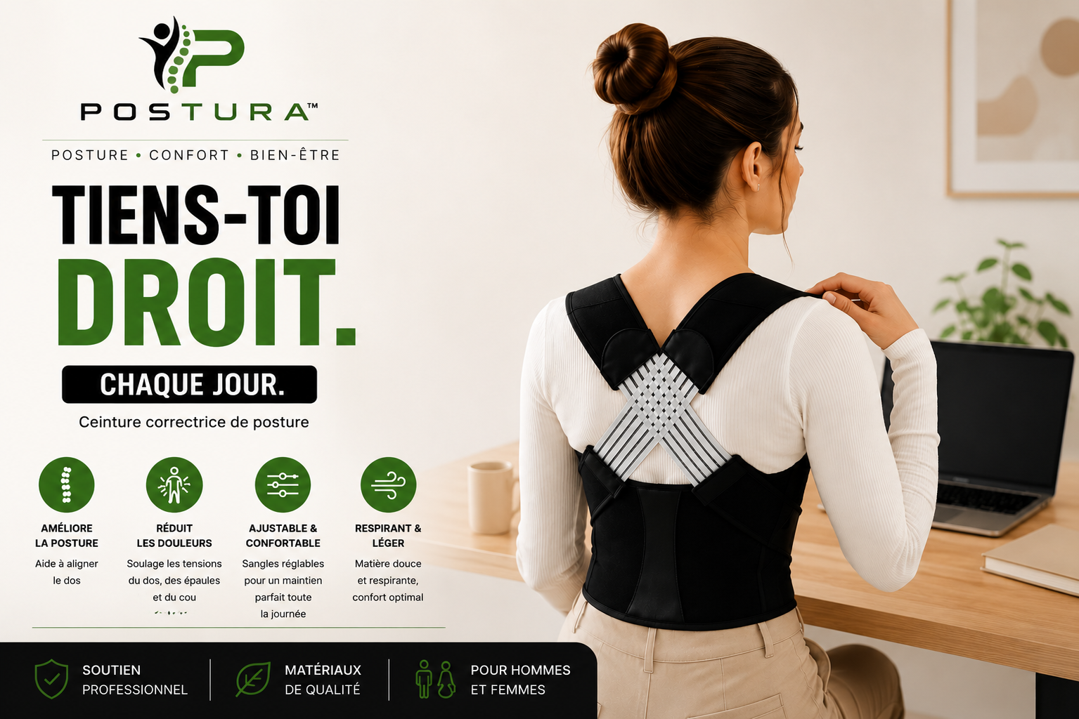 Correcteur de posture POSTÉVA™