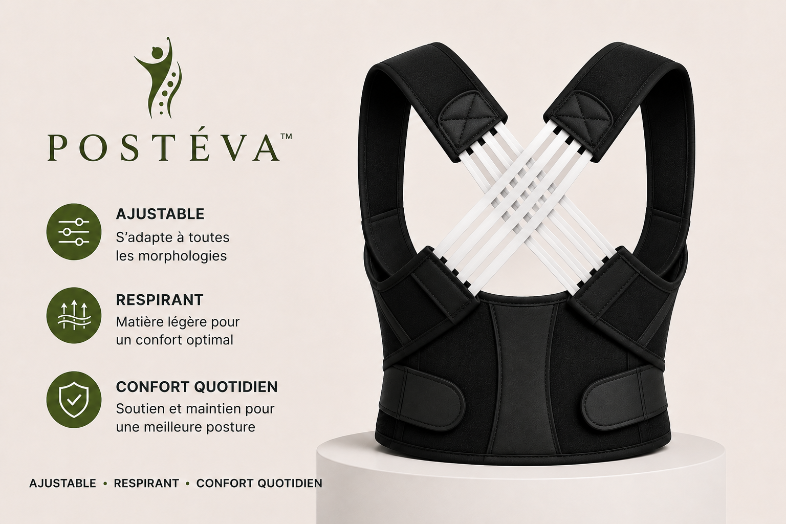 Correcteur de posture POSTÉVA™